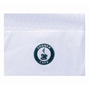 Photo of Bleached Single Ply, 3/4 Fold Napkin