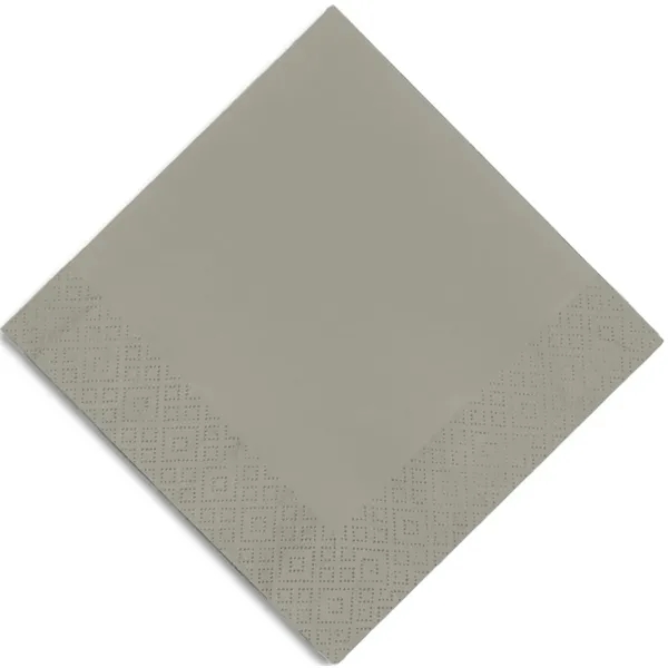 Silver Gray color option for Colored Beverage Napkins