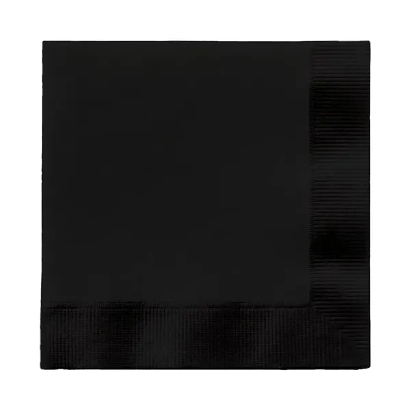 Black color option for Colored Dinner Napkins, 1/4 Fold