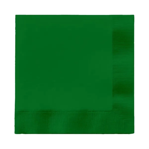 Emerald Green color option for Colored Dinner Napkins, 1/4 Fold
