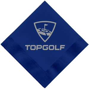 Photo of Colored Dinner Napkins, 1/4 Fold