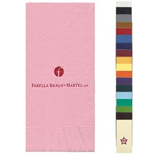 Photo of Colored Dinner Napkins, 1/8 Fold