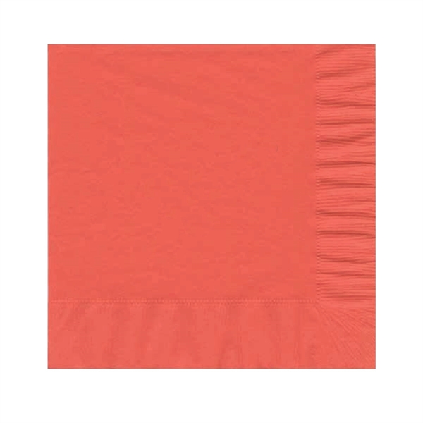 Coral Orange color option for Colored Luncheon Napkins
