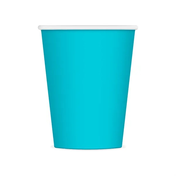 Turquoise Blue color option for Colorware 9 Oz. Paper Cup