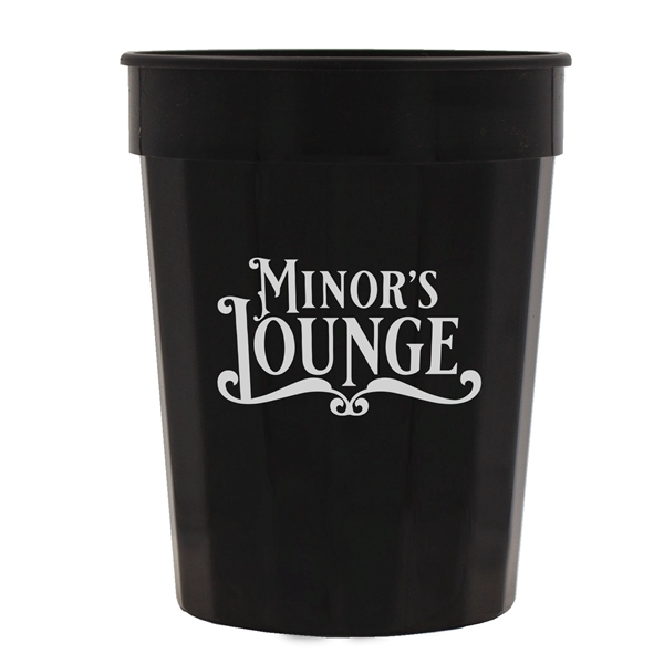 Black color option for Fluted Cup, 16 Oz.