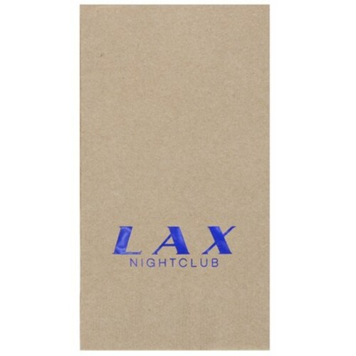 Main photo of Foil Stamped 2 Ply Kraft Dinner Napkin 1/8 Fold