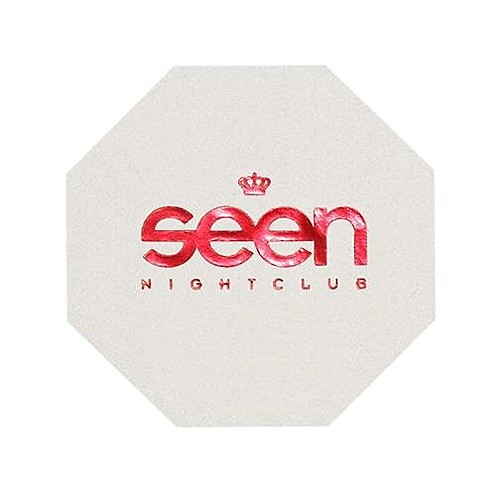 Photo of Foil Stamped 40 Pt., 3.5" Octagon Coaster