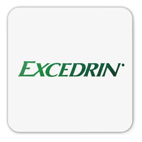 White color option for Foil Stamped 40 Pt., 4" Square Coaster