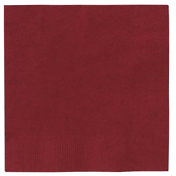 Burgundy Red color option for Foil Stamped Colored Beverage Napkins