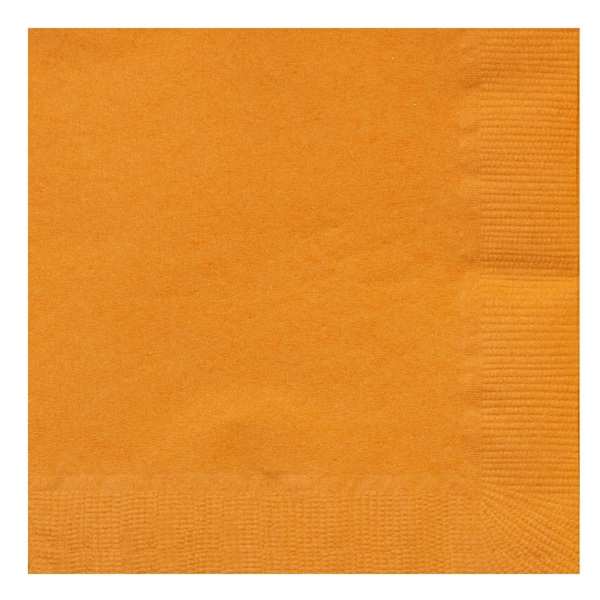 Coral Orange color option for Foil Stamped Colored Beverage Napkins