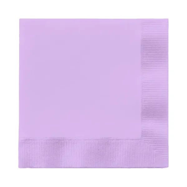 Lavender Purple color option for Foil Stamped Colored Beverage Napkins