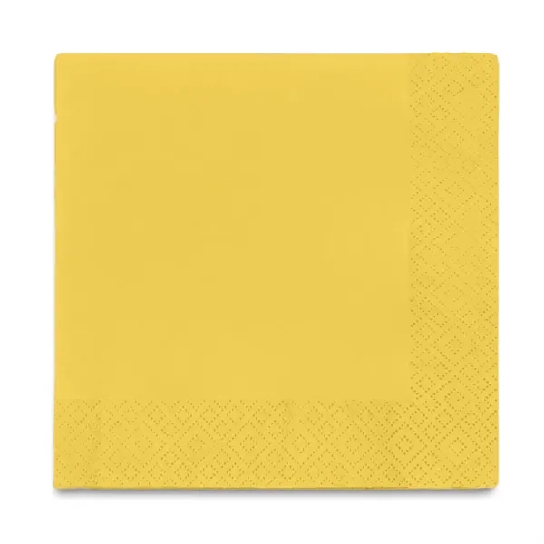 Mimosa Yellow color option for Foil Stamped Colored Beverage Napkins