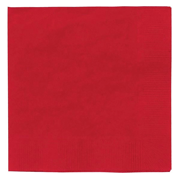 Red color option for Foil Stamped Colored Beverage Napkins