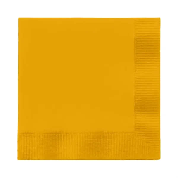 Yellow color option for Foil Stamped Colored Beverage Napkins