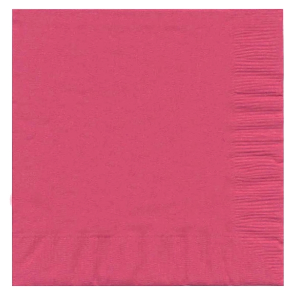 Candy Pink color option for Foil Stamped Colored Dinner Napkins, 1/4 Fold