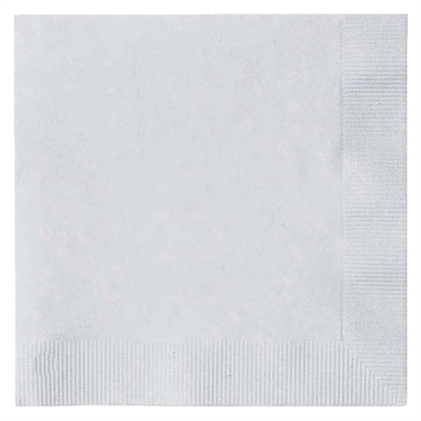 Silver Gray color option for Foil Stamped Colored Dinner Napkins, 1/4 Fold