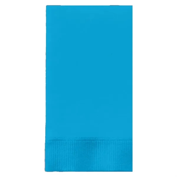 Bermuda Blue color option for Foil Stamped Colored Dinner Napkins, 1/8 Fold