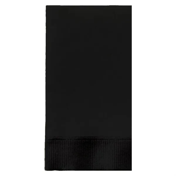 Black color option for Foil Stamped Colored Dinner Napkins, 1/8 Fold