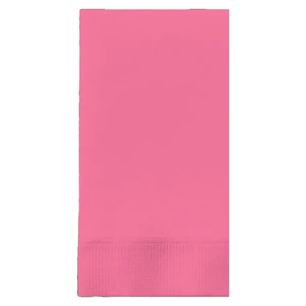 Candy Pink color option for Foil Stamped Colored Dinner Napkins, 1/8 Fold