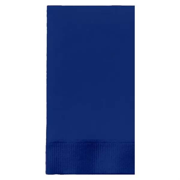 Cobalt Blue color option for Foil Stamped Colored Dinner Napkins, 1/8 Fold