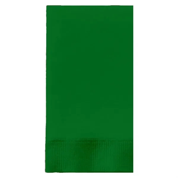 Emerald Green color option for Foil Stamped Colored Dinner Napkins, 1/8 Fold