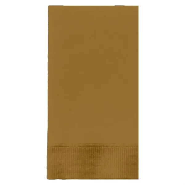 Gold color option for Foil Stamped Colored Dinner Napkins, 1/8 Fold