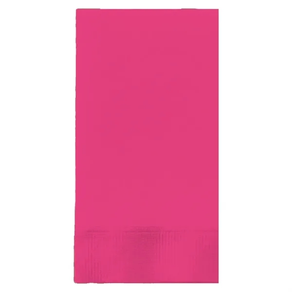 Hot Magenta Pink color option for Foil Stamped Colored Dinner Napkins, 1/8 Fold