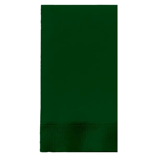 Hunter Green color option for Foil Stamped Colored Dinner Napkins, 1/8 Fold