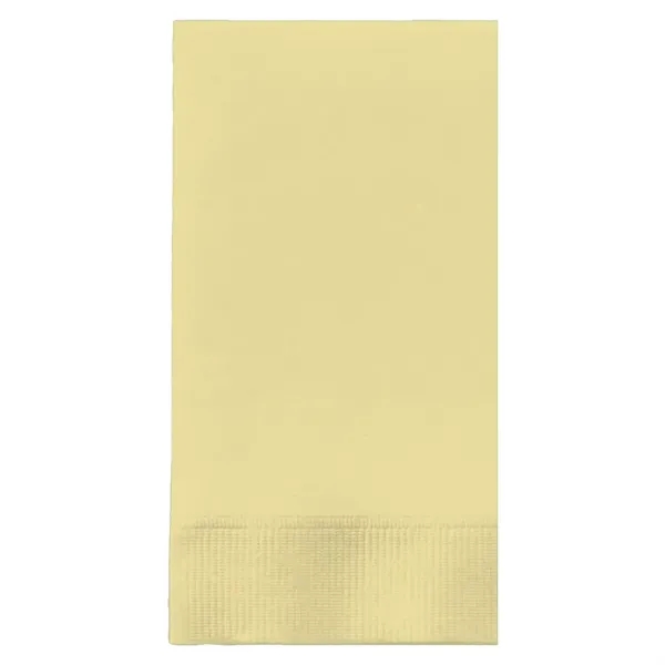 Ivory White color option for Foil Stamped Colored Dinner Napkins, 1/8 Fold