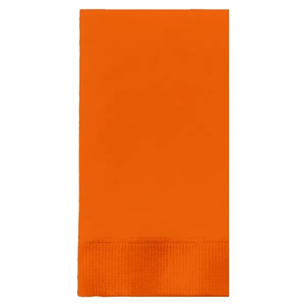 Orange color option for Foil Stamped Colored Dinner Napkins, 1/8 Fold