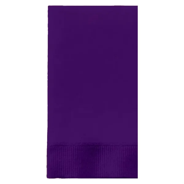 Purple color option for Foil Stamped Colored Dinner Napkins, 1/8 Fold