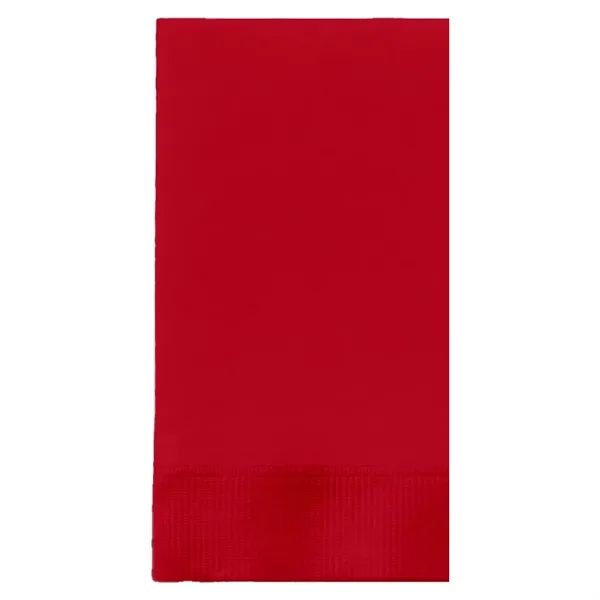 Red color option for Foil Stamped Colored Dinner Napkins, 1/8 Fold