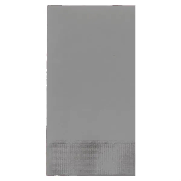 Silver Gray color option for Foil Stamped Colored Dinner Napkins, 1/8 Fold