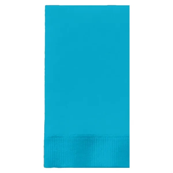 Turquoise Blue color option for Foil Stamped Colored Dinner Napkins, 1/8 Fold