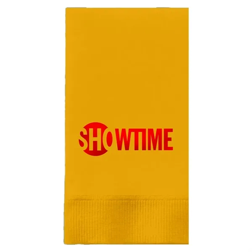 Main photo of Foil Stamped Colored Dinner Napkins, 1/8 Fold