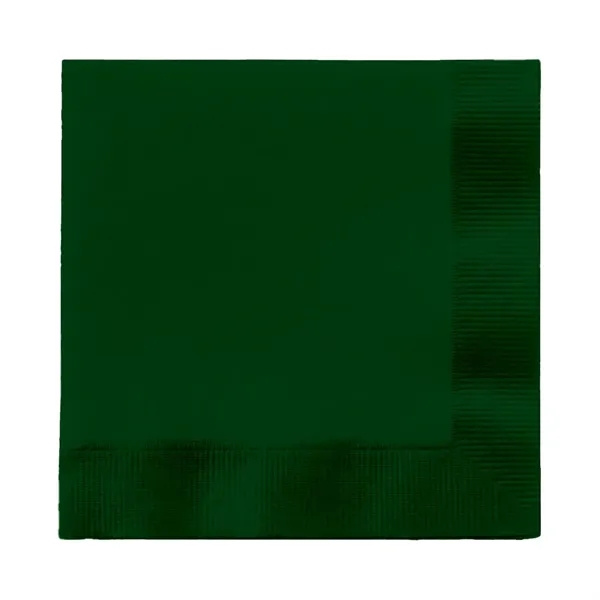 Hunter Green color option for Foil Stamped Colored Luncheon Napkins