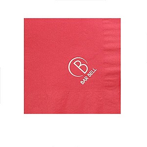 Photo of Foil Stamped Colored Luncheon Napkins