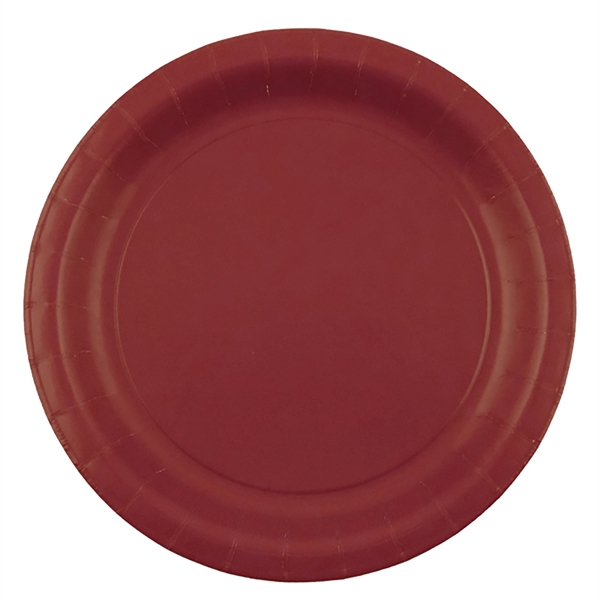 Burgundy Red color option for Paper Plates 9"