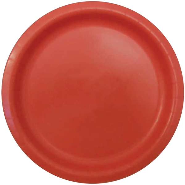 Coral Orange color option for Paper Plates 9"