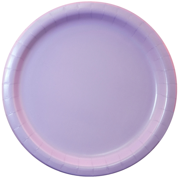 Luscious Lavender Purple color option for Paper Plates 9"