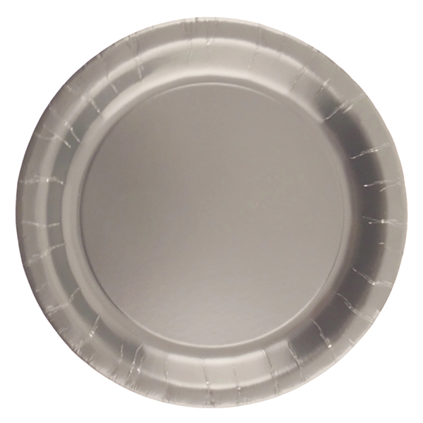 Silver Gray color option for Paper Plates 9"