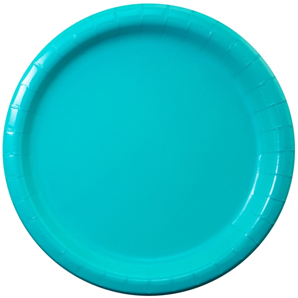 Teal Lagoon Blue color option for Paper Plates 9"