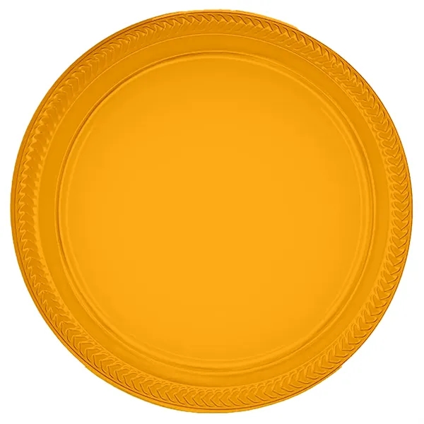 Yellow color option for Plastic Plates, 9" Round