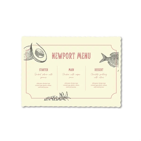 Gray color option for Scalloped Edge, 9.75" X 13.75" Placemat