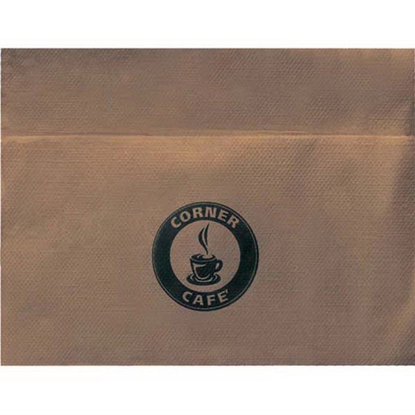 Brown color option for Unbleached Single Ply, 3/4 Fold Napkin