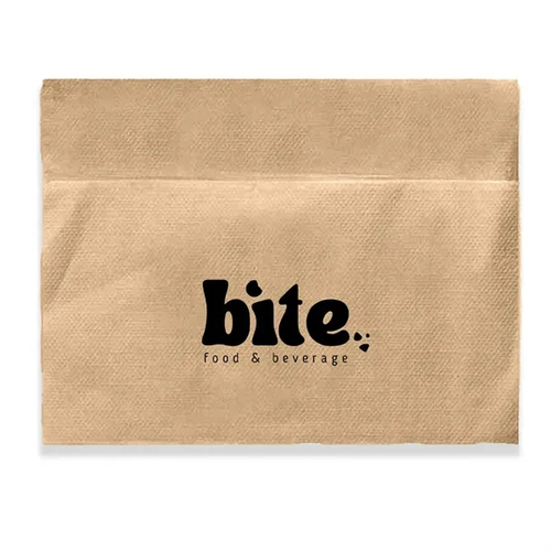 Main photo of Unbleached Single Ply, 3/4 Fold Napkin