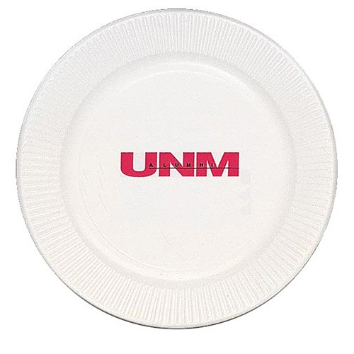 Photo of White Paper Plate, 9" Round
