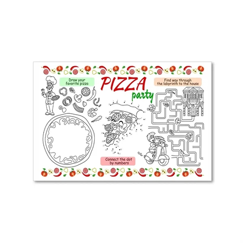 Main photo of White, Straight Edge, 10" X 14" Placemat