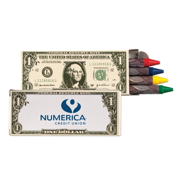Multi color color option for 4 Pack Money Crayons