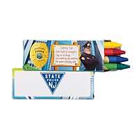 4 Pack Police Crayons
